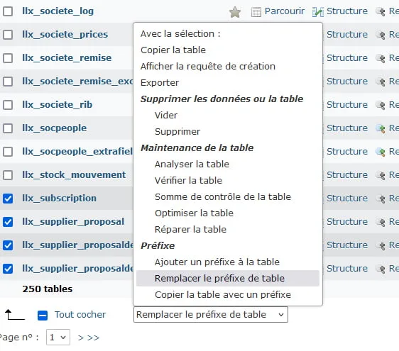 Screenshot Php myadmin